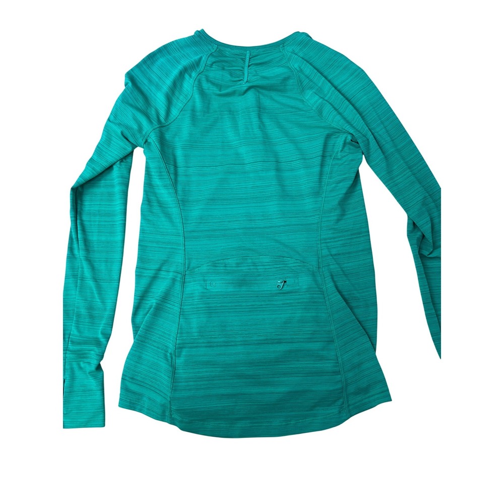 Athleta Rashguard Women Small Teal Excellent Pacifica Illume Long Sleeve Zip - Picture 4 of 9